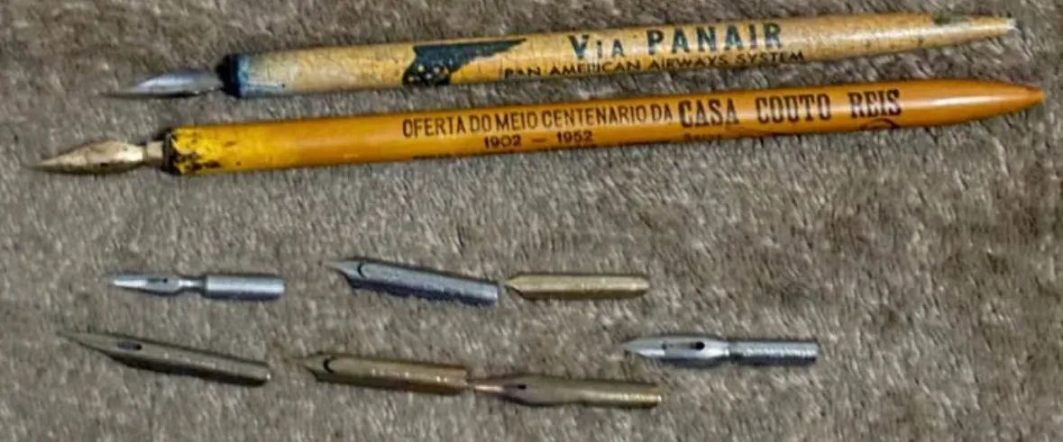Cabo De Caneta Antigo Pena