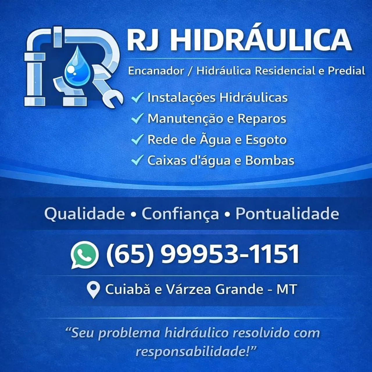 Encanador em Cuiabá e Várzea Grande - RJ Hidráulica