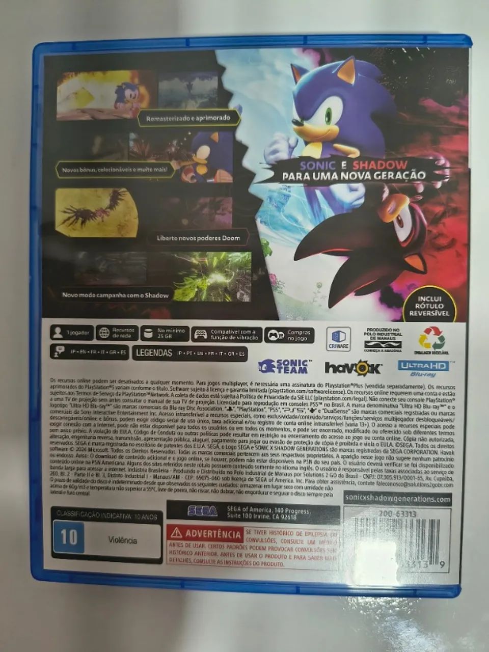 Sonic X Shadow Generations PS5 - Foto 2