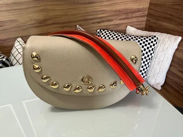 Bolsa de ombro bege