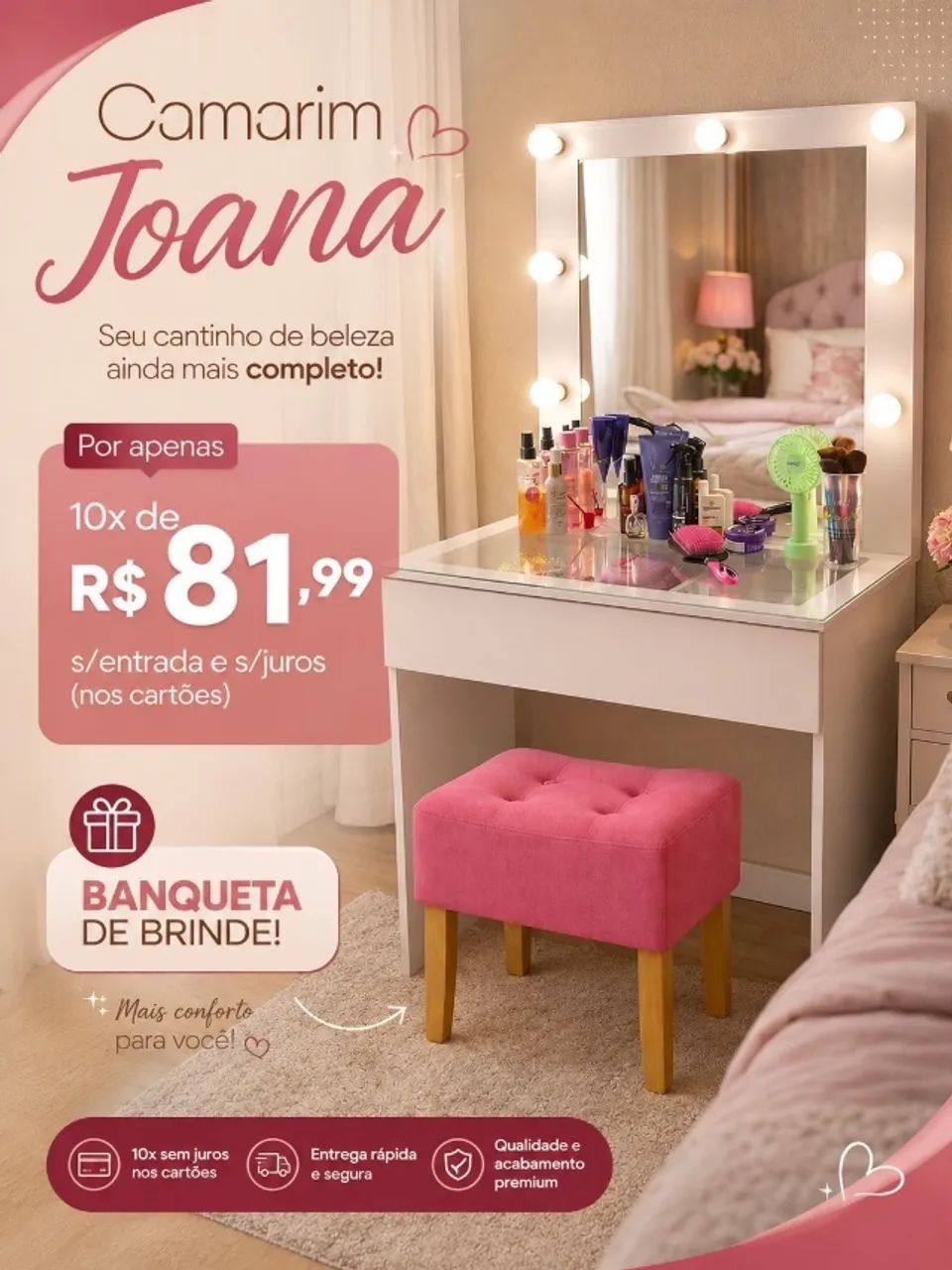 COMPRE E GANHE CAMARIM/PENTEADEIRA - Foto 2