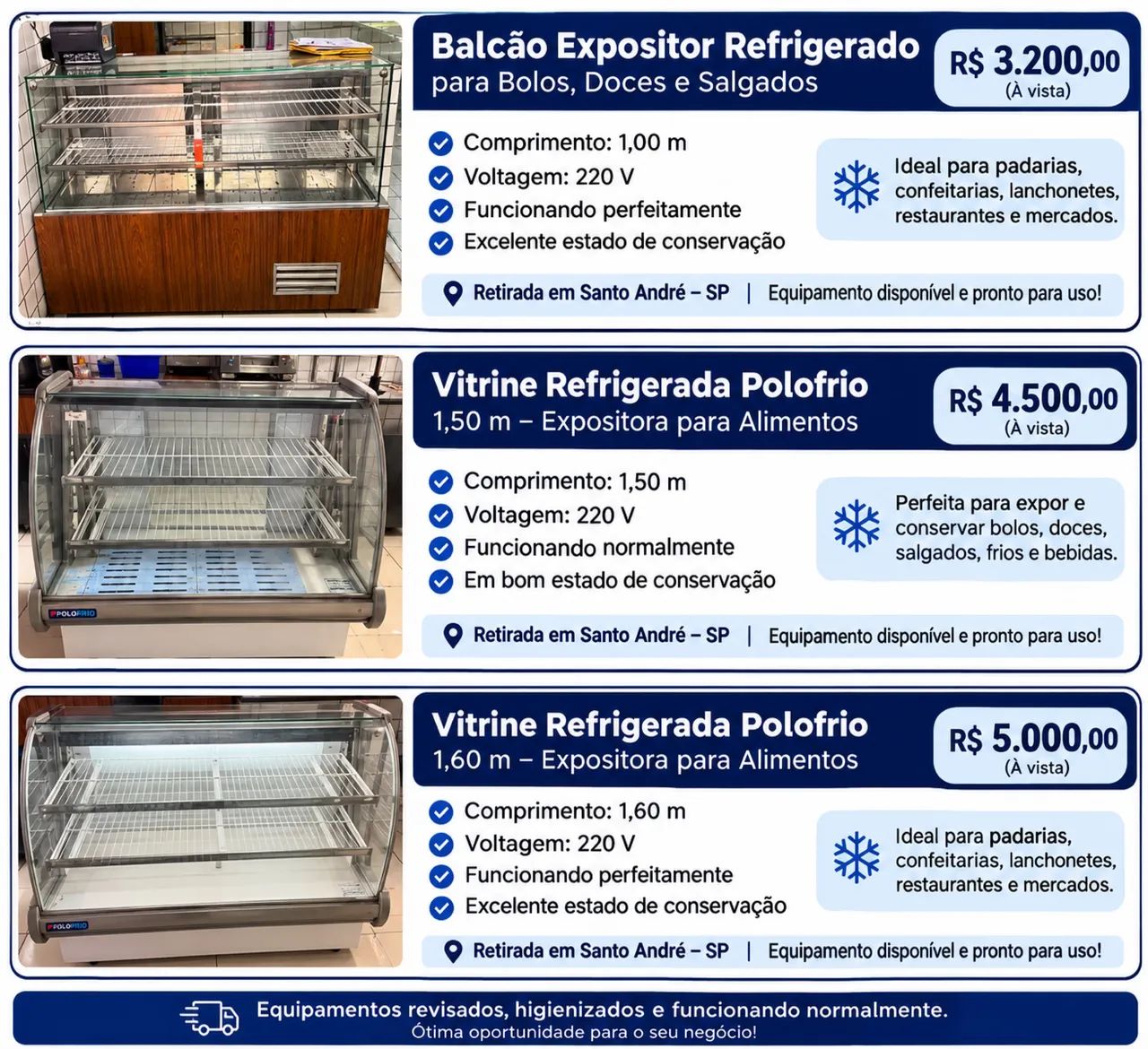 Balcão refrigerado 