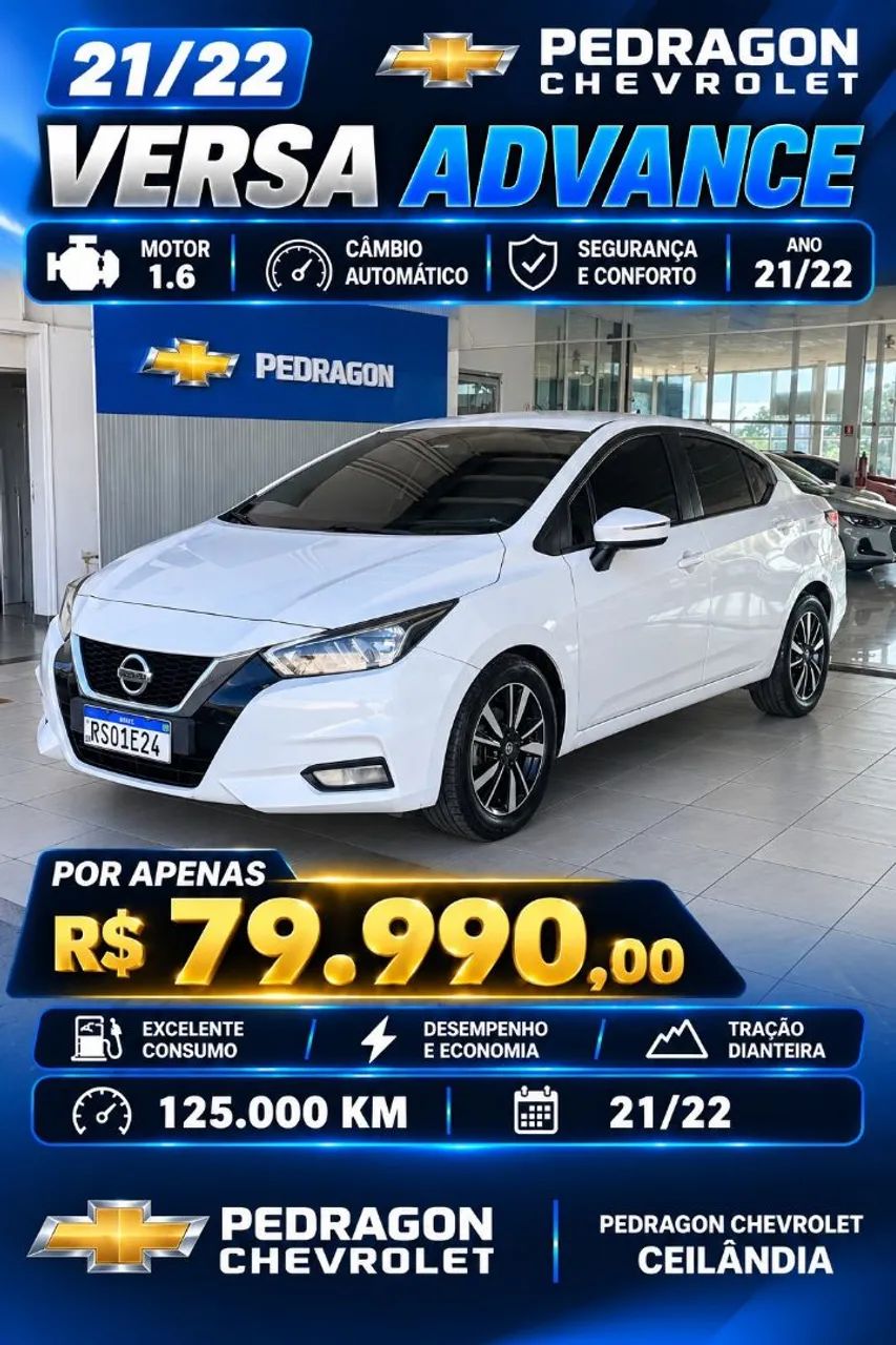 Nissan Versa ADVANCE 1.6 16V FLEX AUT. 2022