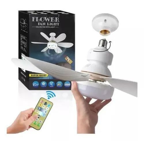 Ventilador de Teto Com Luz 60w Led 3 Tipos de Luz + Controle Remoto Ventilador - Foto 2