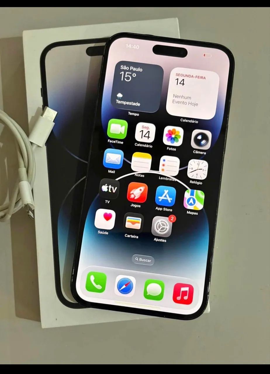 Vendo ou troco iPhone 14 Pro Max 256G - Foto 2