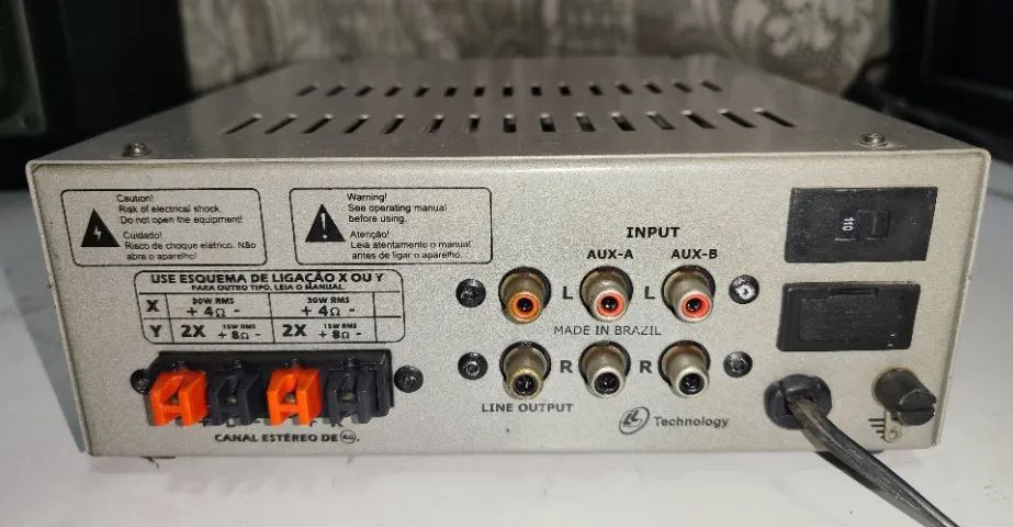 Amplificador Nca Ab-100 St Stéreo Bom Estado Funcionando - Foto 2