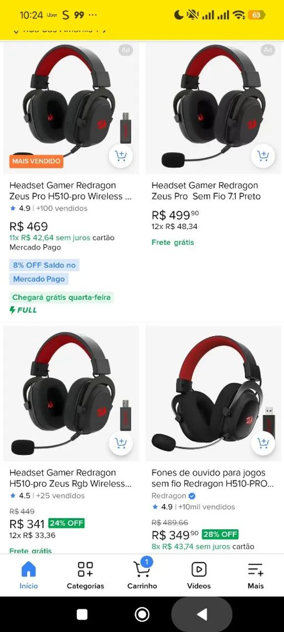 VEMDO HEADSET REDRAGON ZEUS PRO  - Foto 5