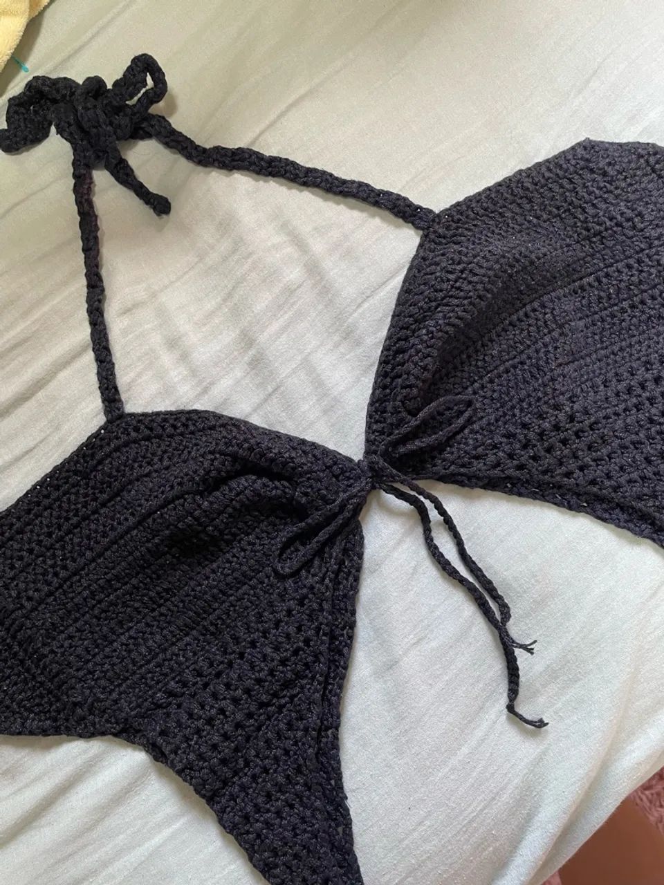 TOP DE CROCHÊ PRETO | Pronta entrega - Foto 4