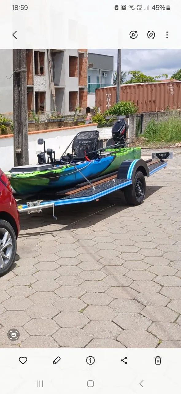 Carretinha para caiaque