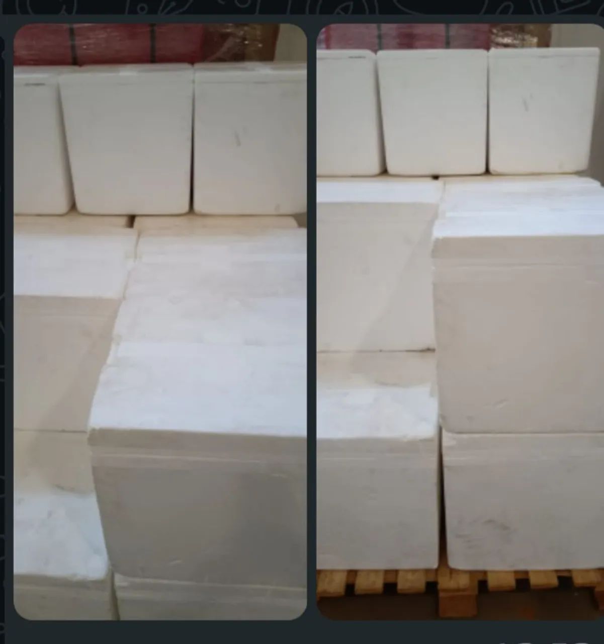Caixas de isopor 