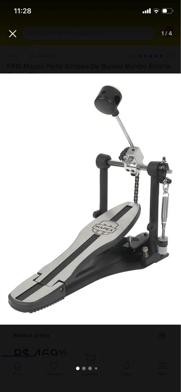 Pedal de bumbo Mapex P410 - Foto 2