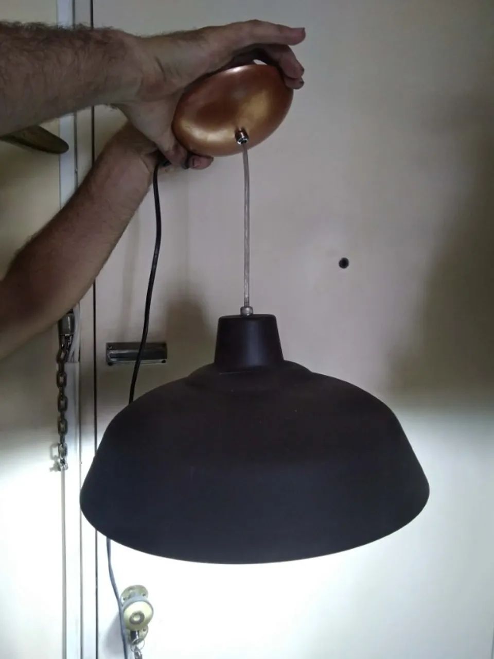 Lustre de Teto Preto 