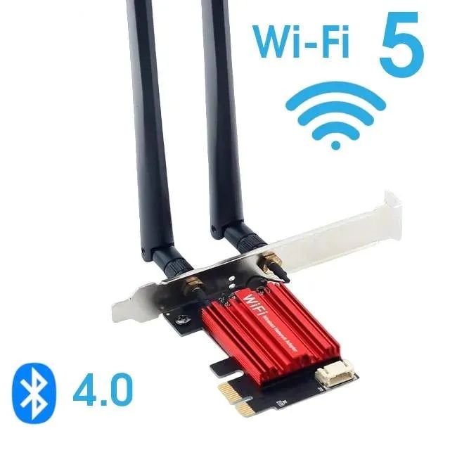 Adaptador Wi-Fi 5G AC1200 PCIe com Bluetooth 4.0 para Desktop - Foto 2