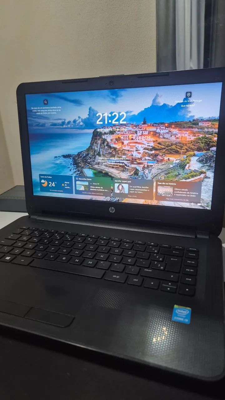 Notebook HP G4 240 ssd 240 8gb RAM i3