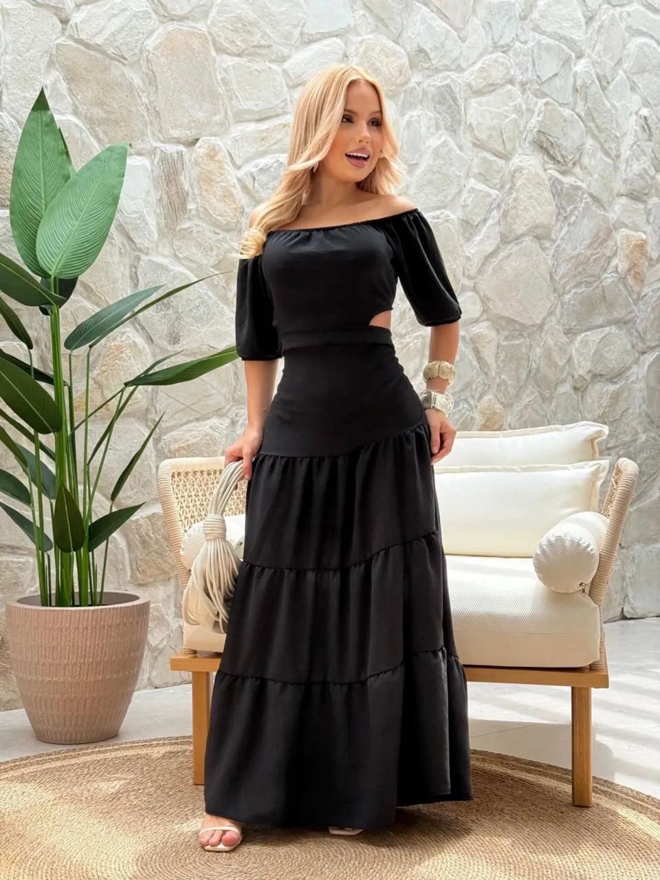 Vestido longo preto  - Foto 2