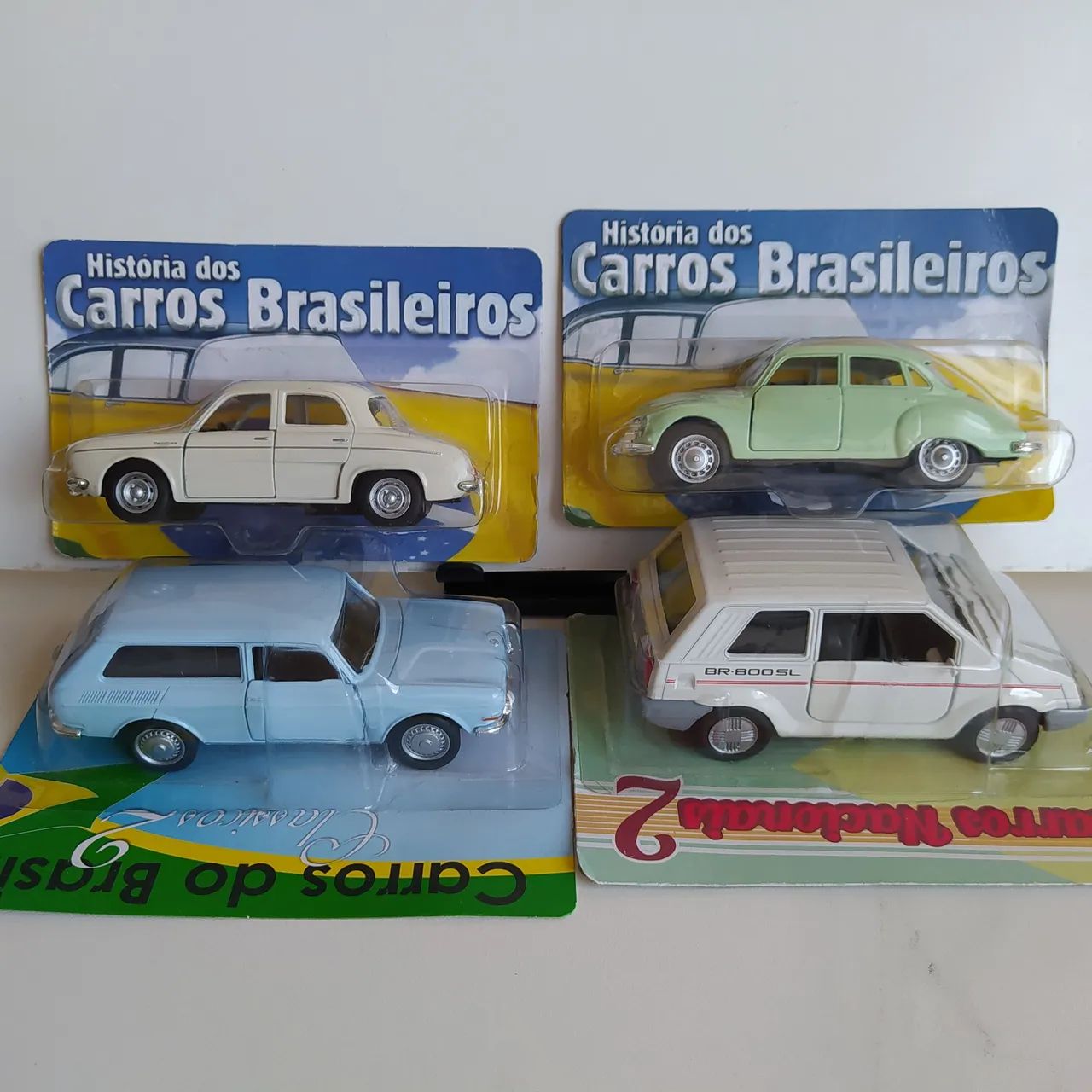 Lote 4 Miniaturas Veículos Nacionais 