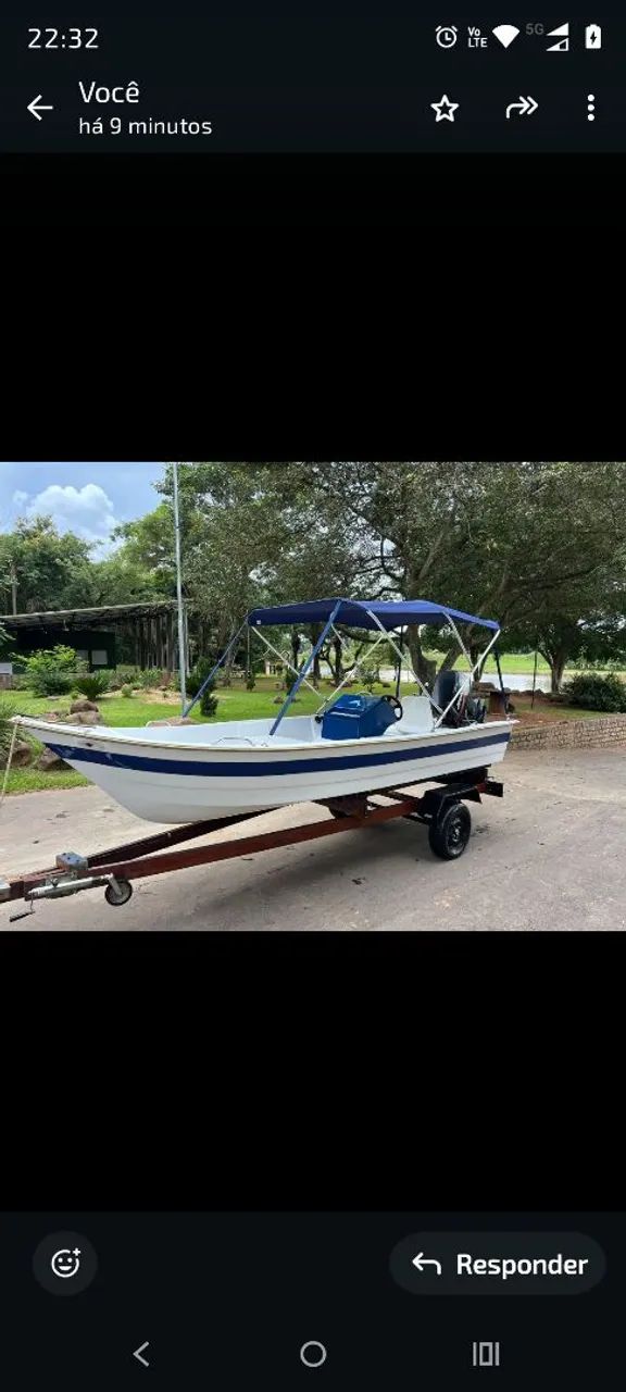 Lancha de fibra 4,70 - Foto 2