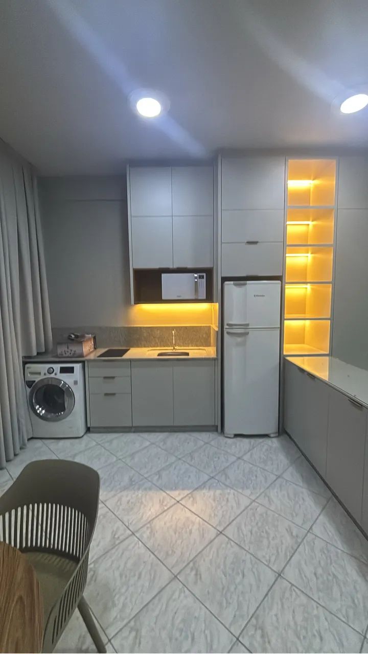 Loft todo mobiliado novo, pronto para morar. 