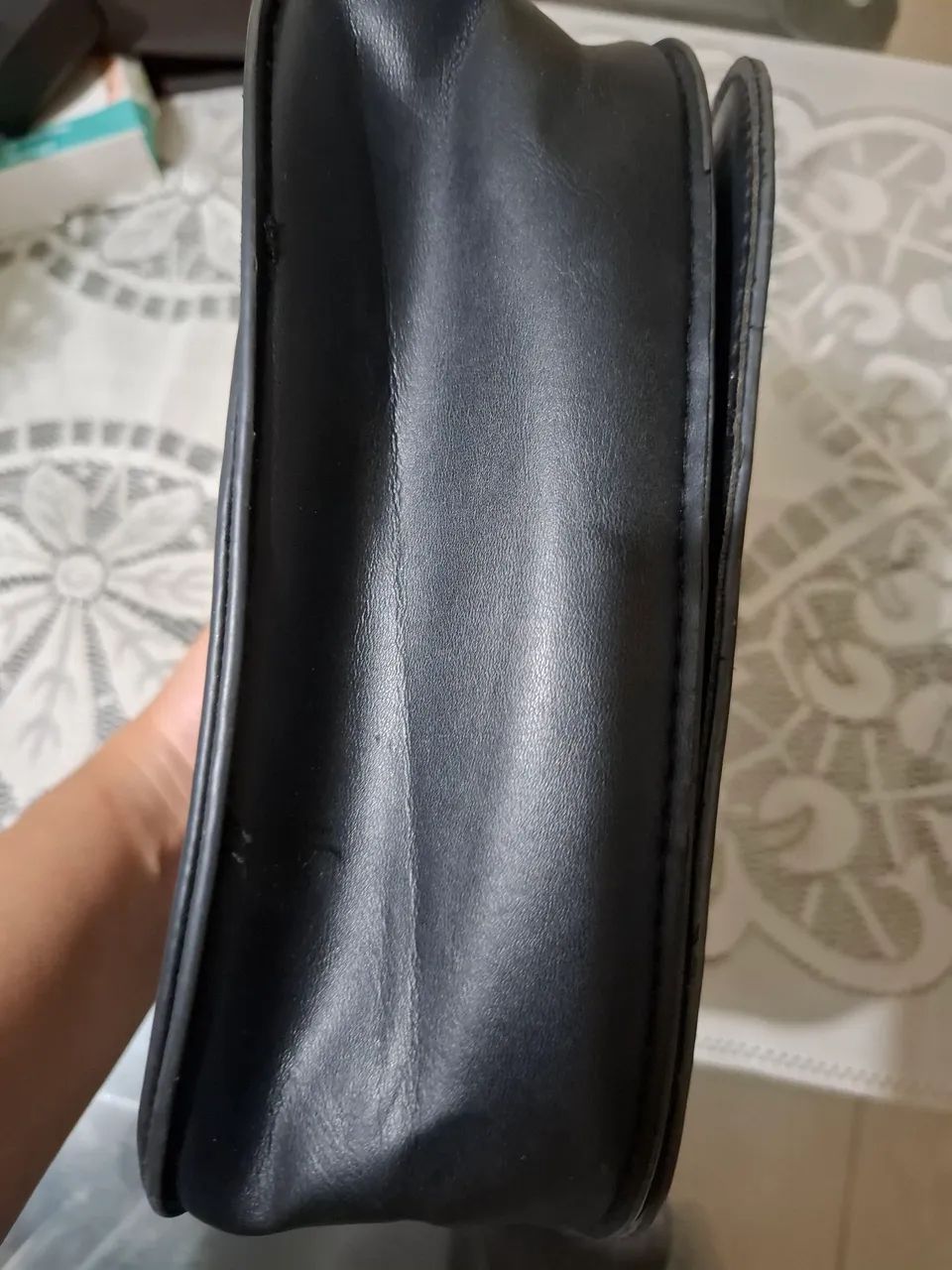 Bolsa de couro preta média - USADO - Foto 4