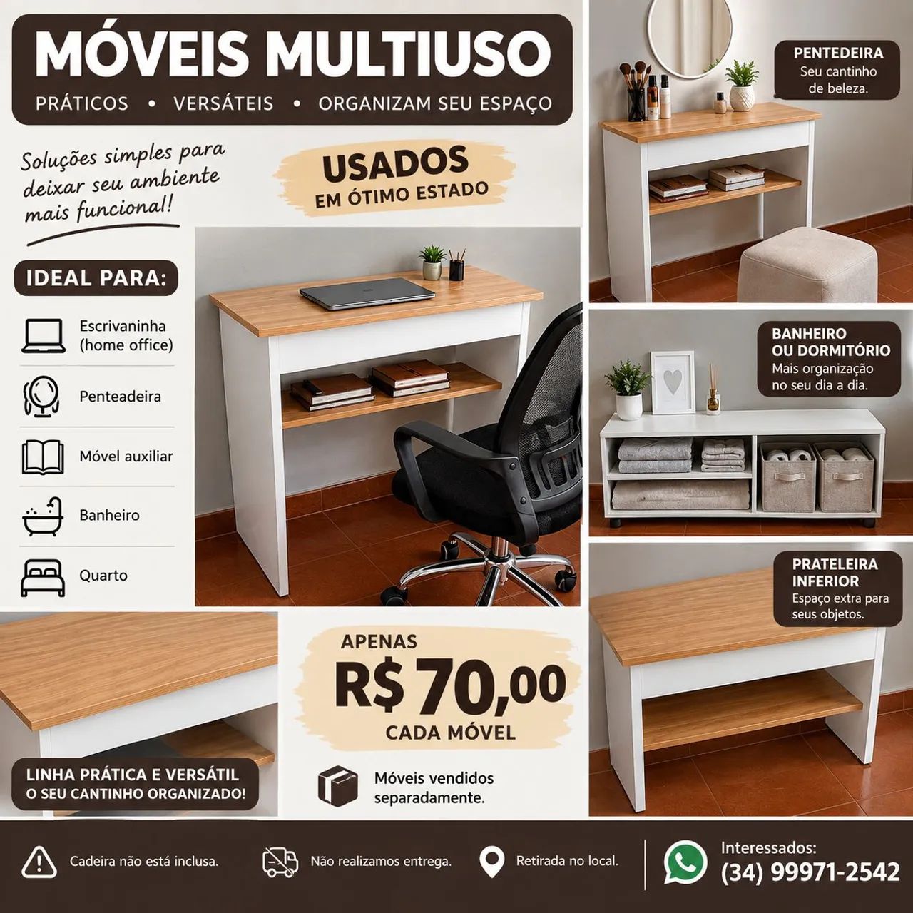 Móveis multiuso 