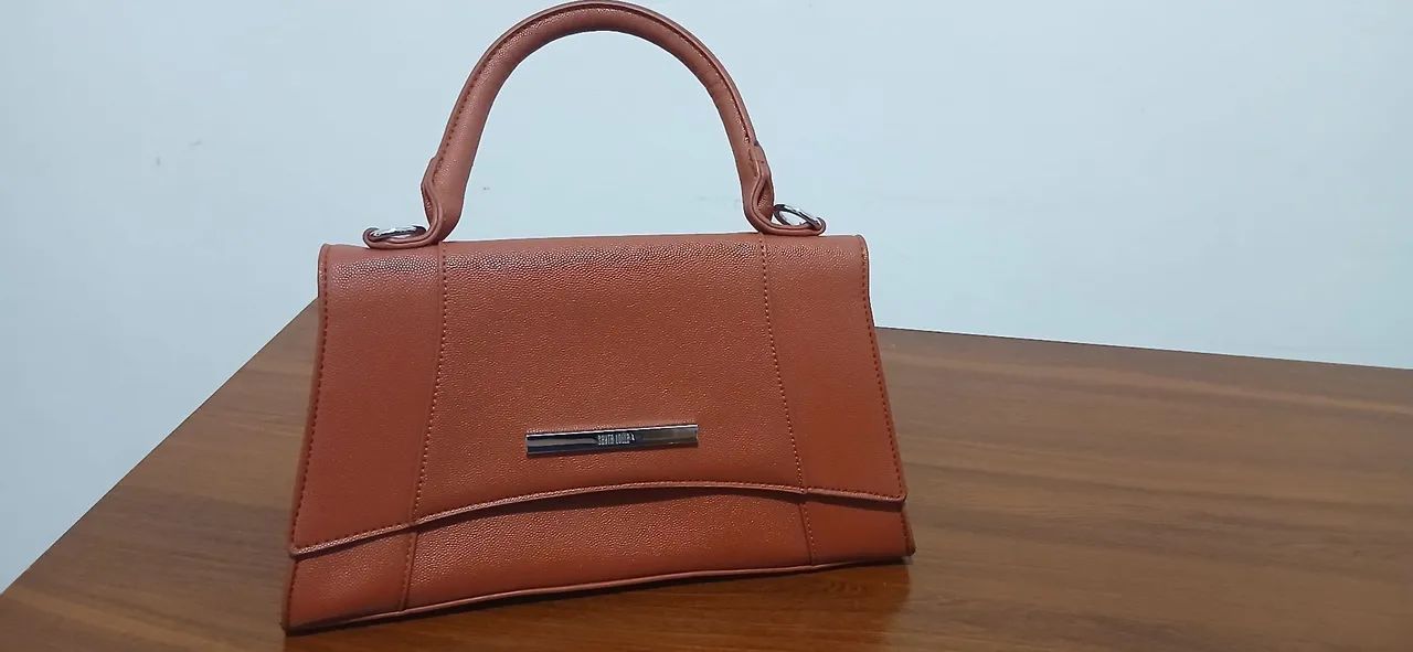 Bolsa Santa Lolla Média Caramelo  - Foto 3