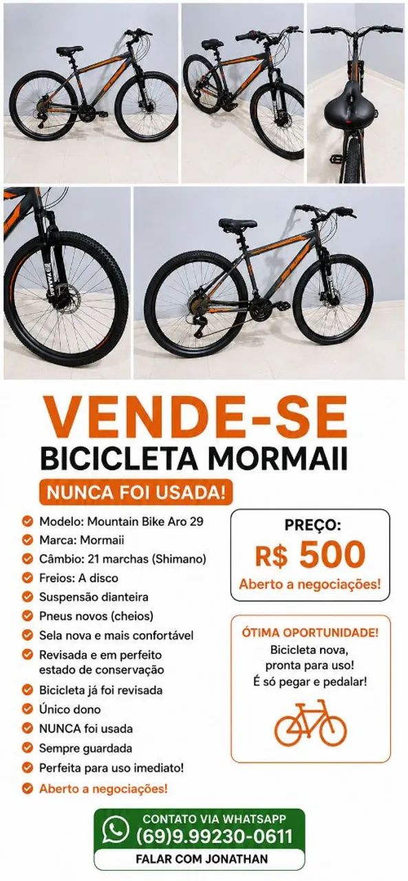 Bicicleta Mormaii 0km
