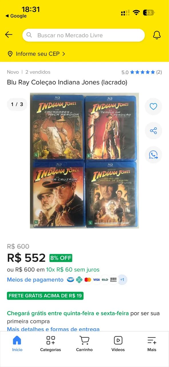 Valor coleção 