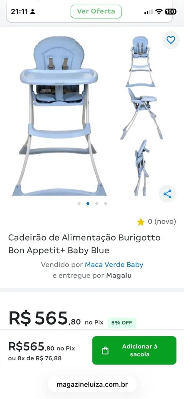 Cadeira Alimentação Infantil  - Foto 3