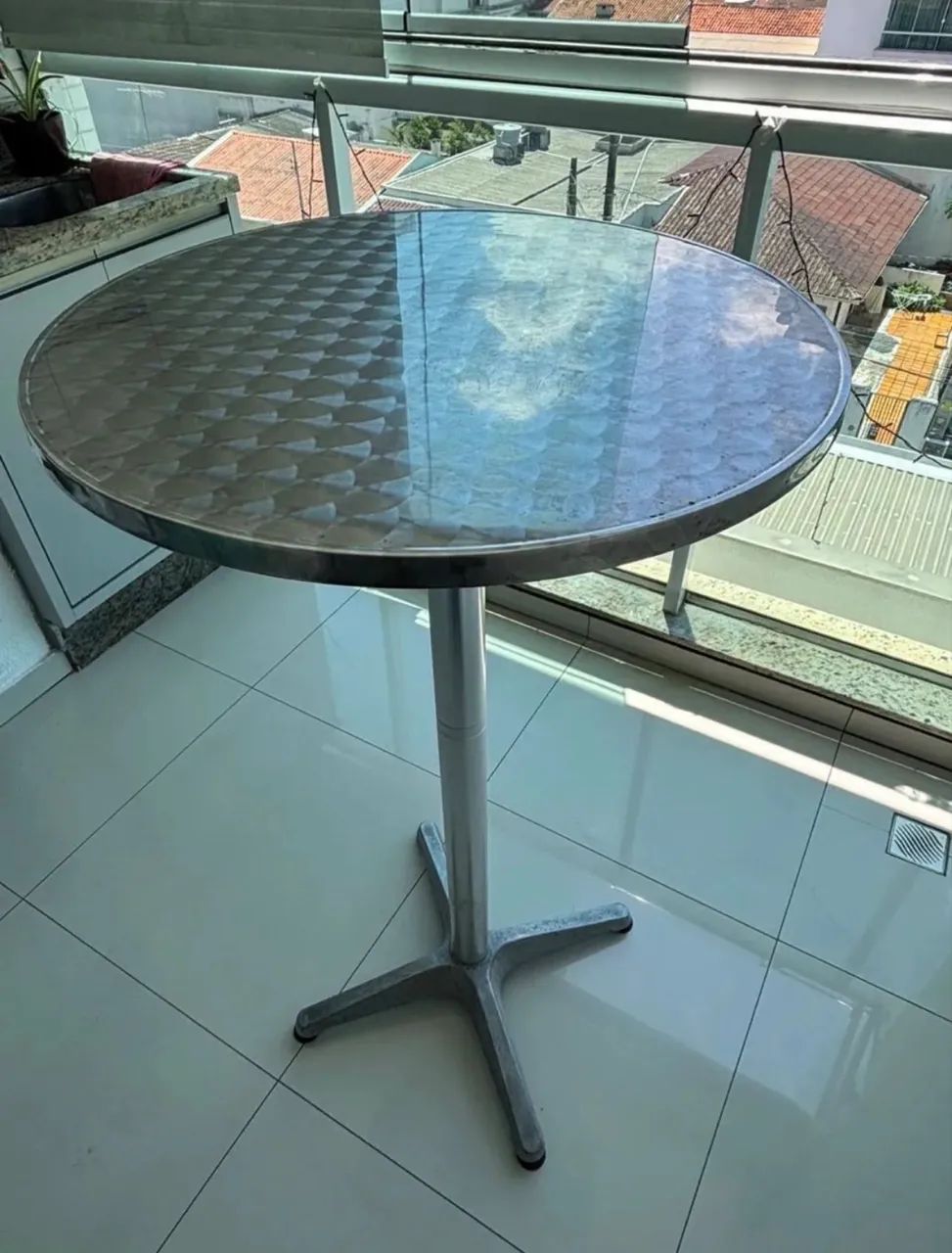 Mesa bancada alumínio 