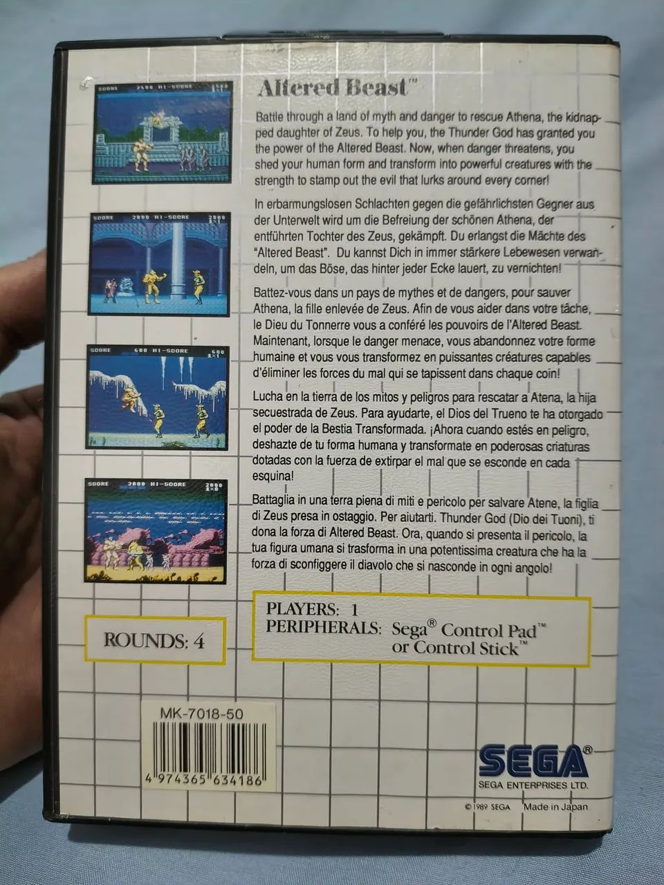 Altered Beast Master System - Foto 2