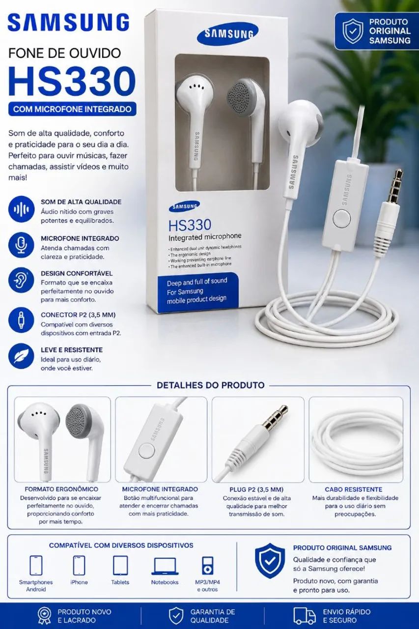 Fone de Ouvido SAMSUNG - Foto 2