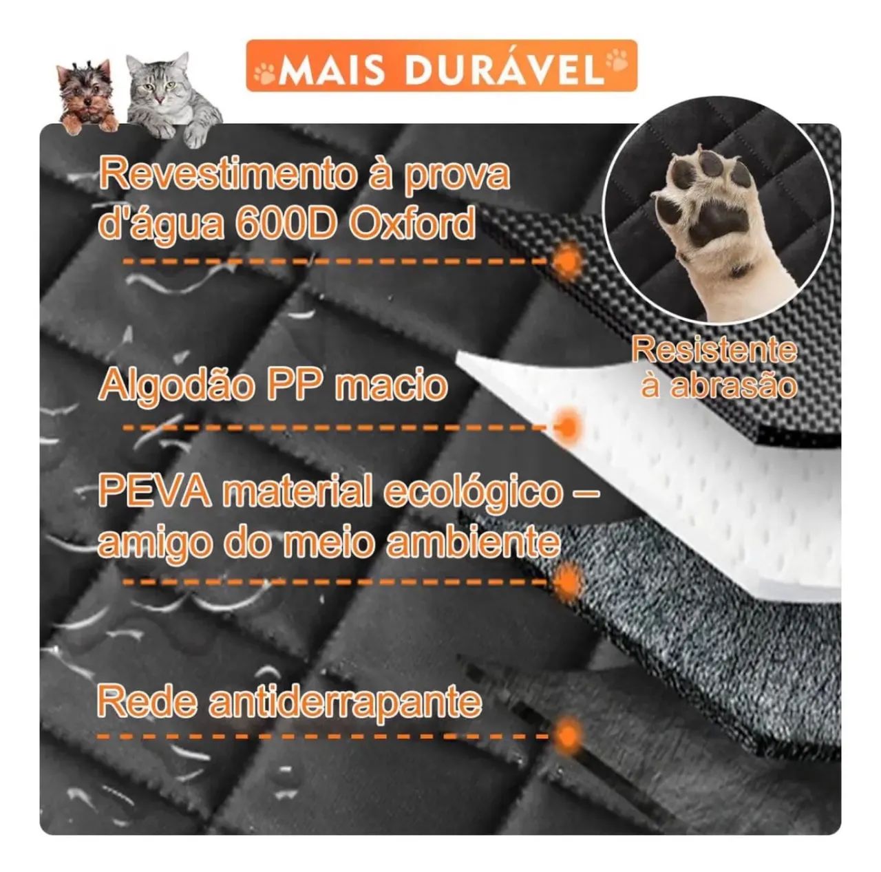 Capa protetora com permeável pet carro - Foto 3