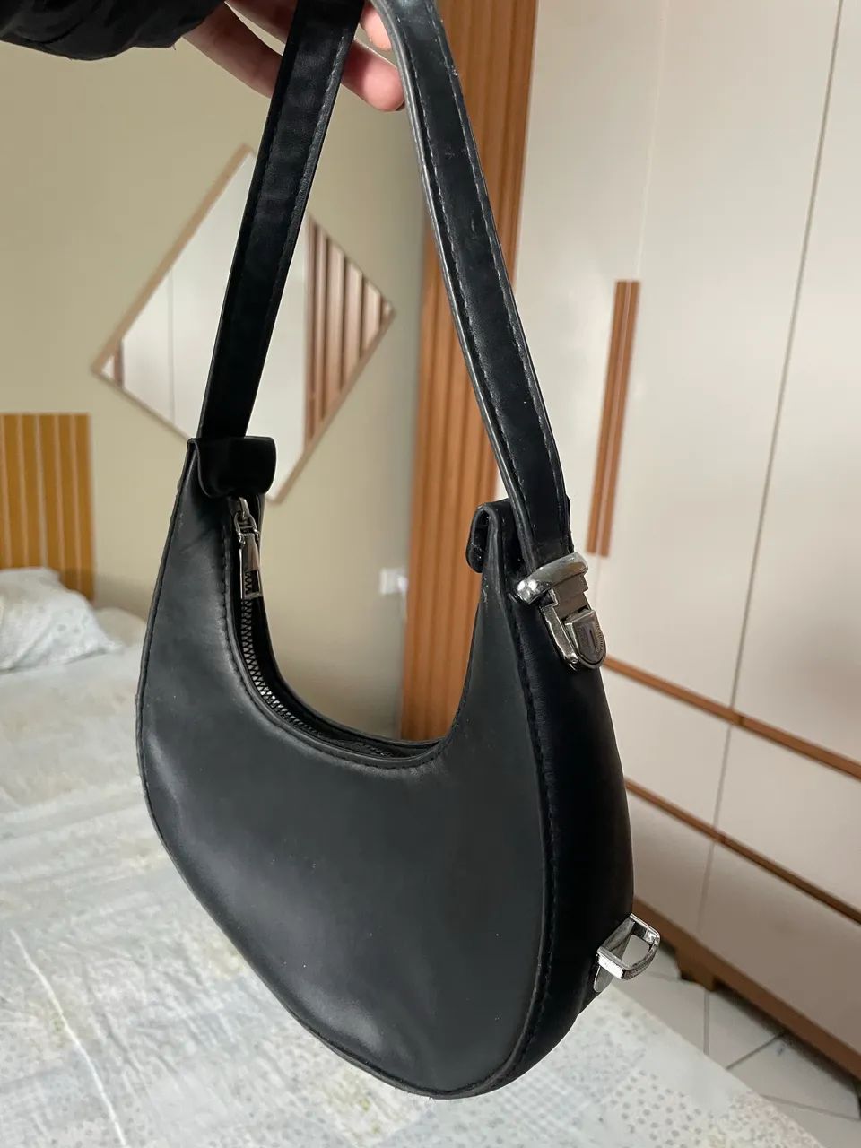 Bolsa de Ombro Shein Preta - Foto 2