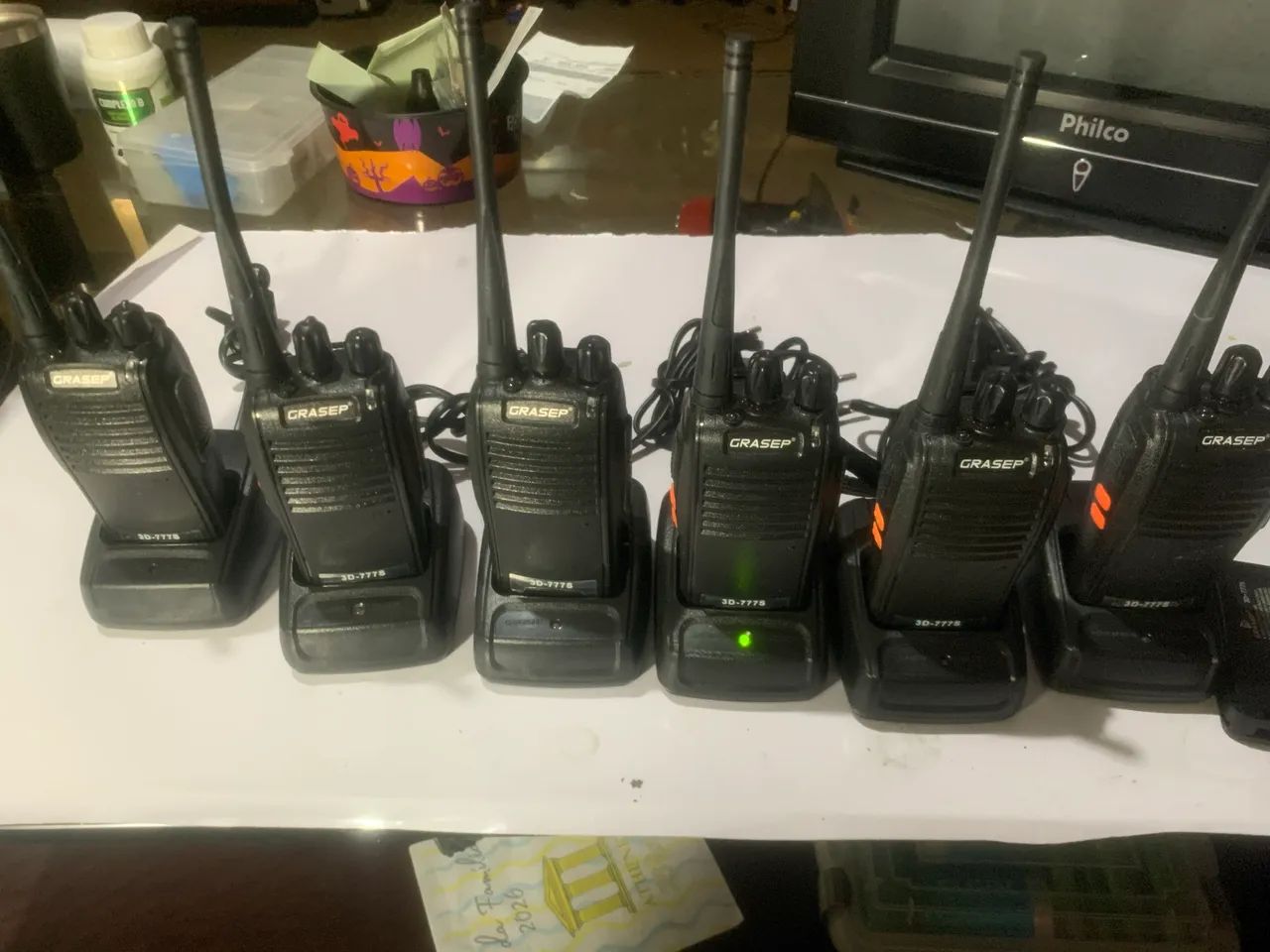 Seis walkie-talkie da marca Grasep - Foto 2