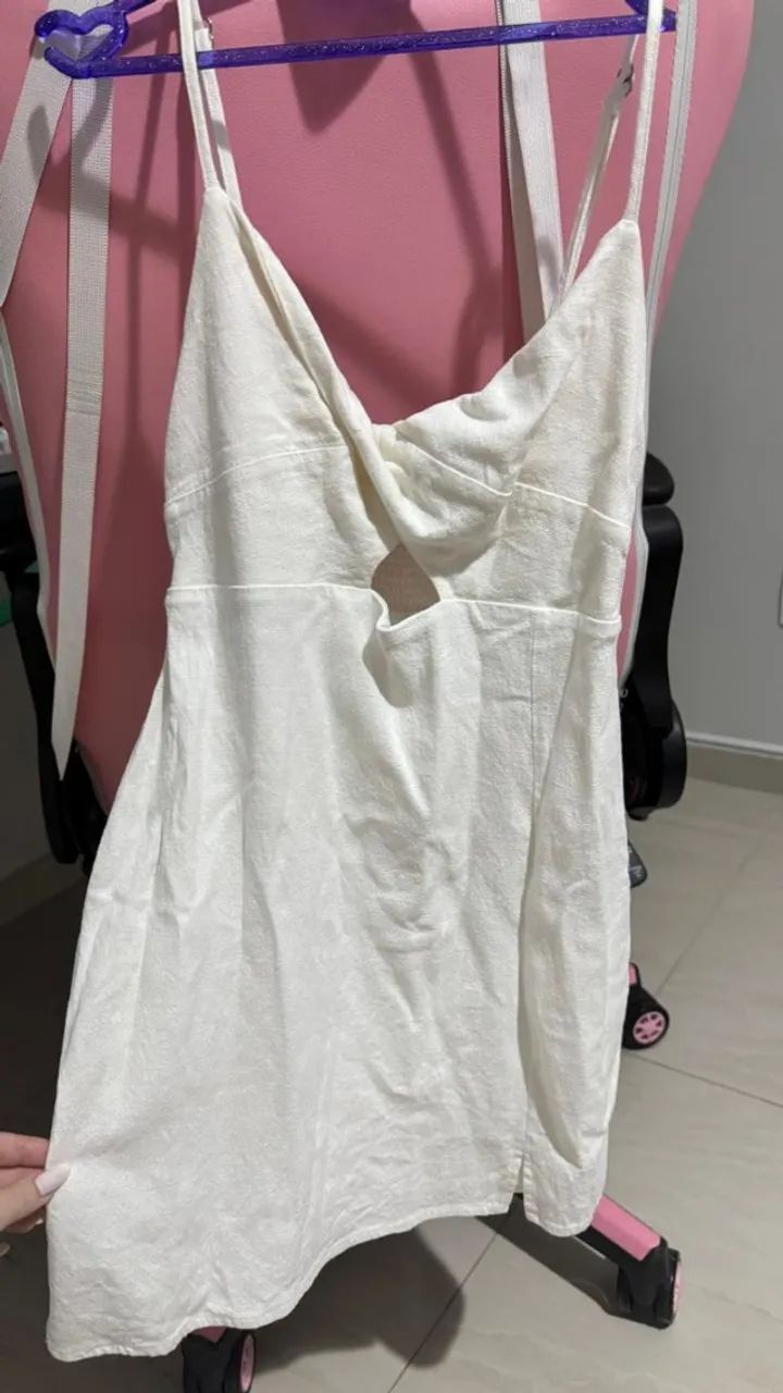 Vestido casual branco Youcom