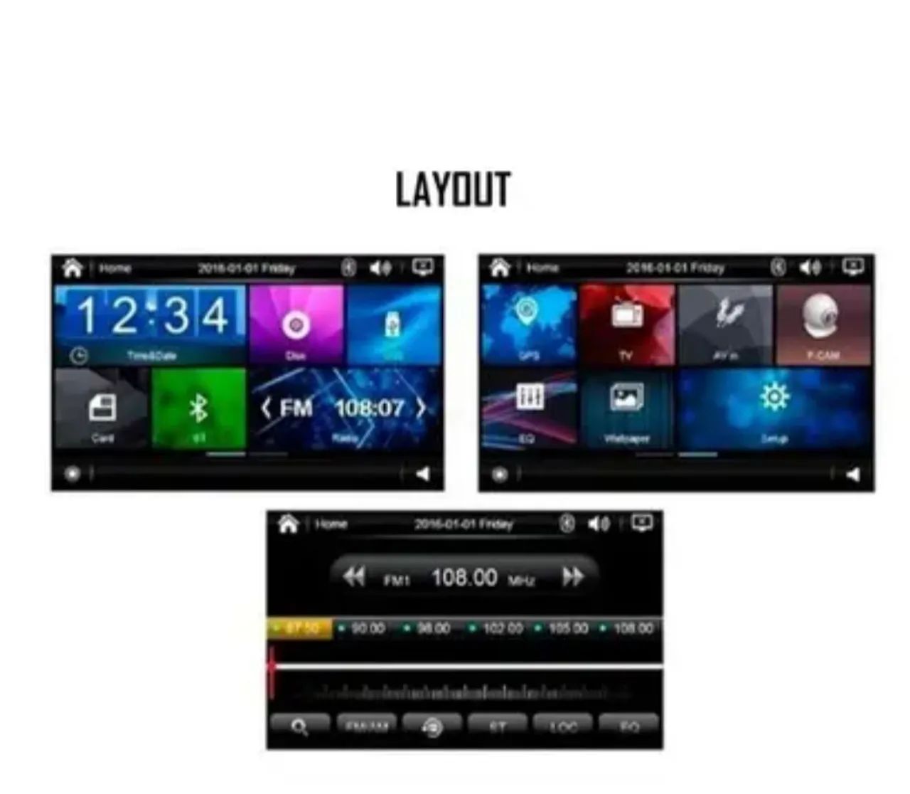 Multimídia h-tech 9" mais moudura palio - Foto 5