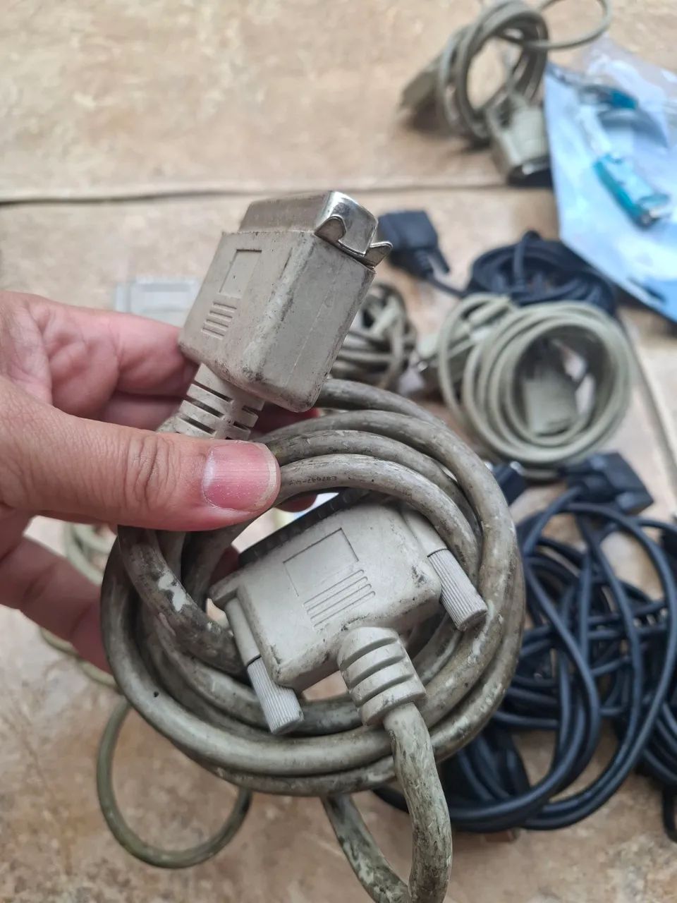 Lote de cabos impressora e serial  - Foto 2