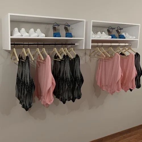 Gray MDF Coat Rack