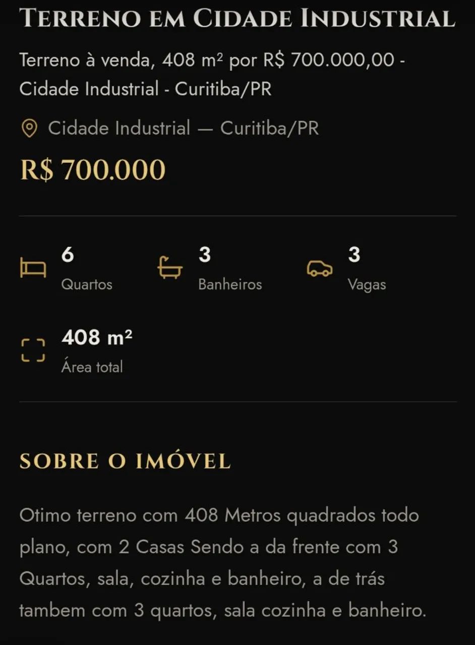 Vende-se terreno