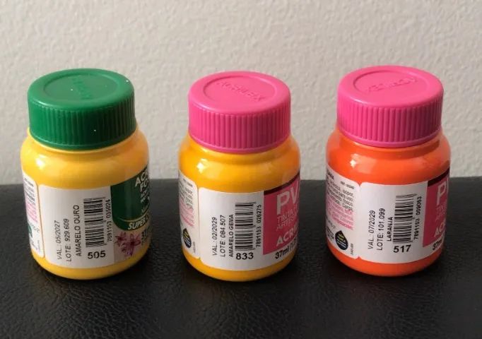 Tintas para artesanato ACRILEX novas - Foto 2