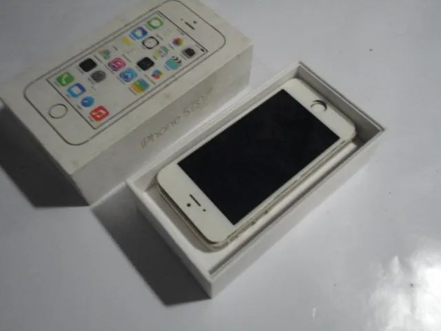 iPhone 5S rosa, 16GB, A1533, tela danificada (sucata)