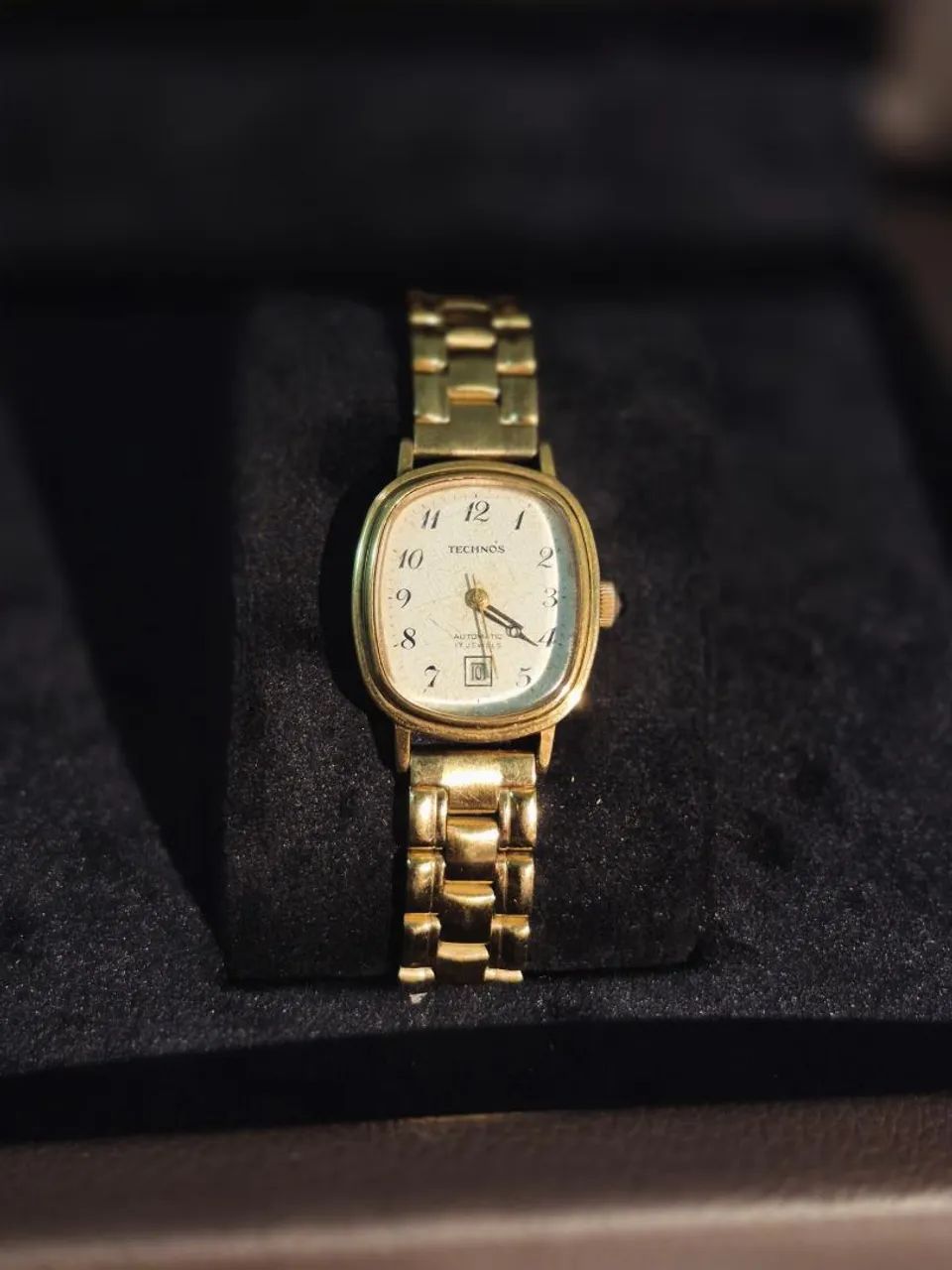 TECHNOS | SWISS MADE | AUTOMATIC DATE | FULL GOLD PLATED