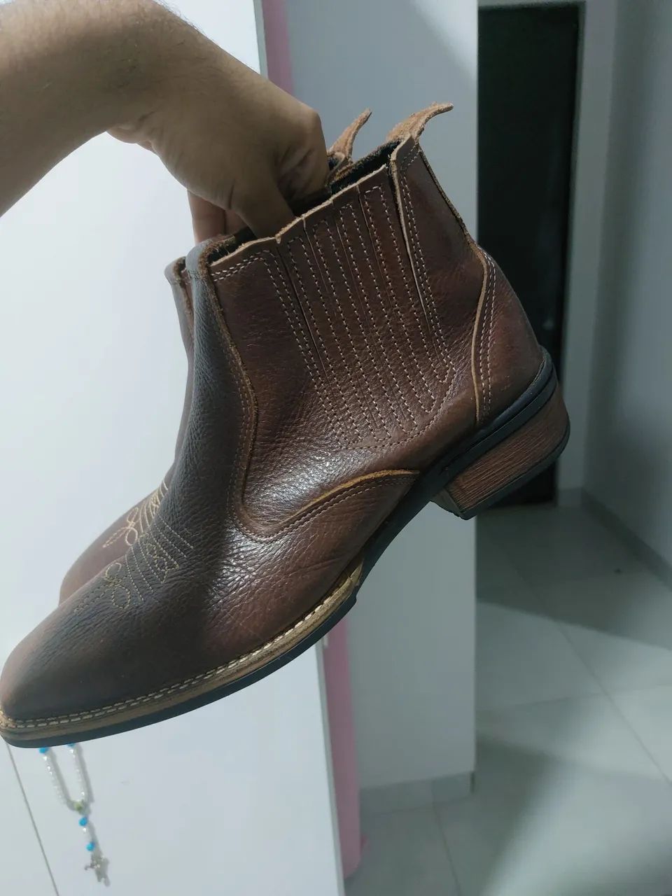 Botina de couro - Foto 3