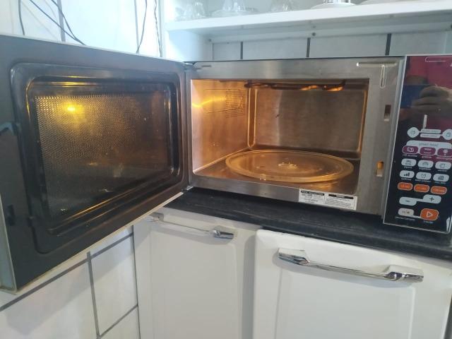 Microondas Brastemp Inox 38L 220V Semi Novo - Foto 3