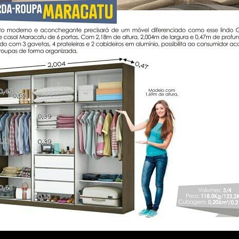 Queimão Guarda roupa Móveis Gerais - Foto 3