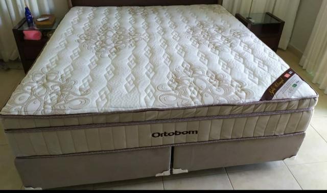 Conjunto Ortobom Super King 193x203 Gold Ultragel Novo