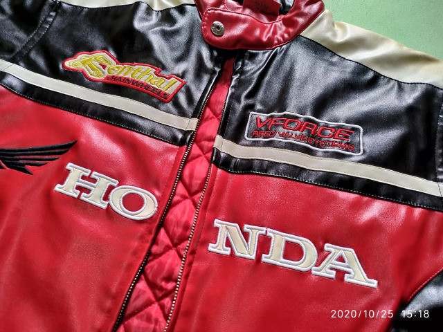 jaqueta couro honda