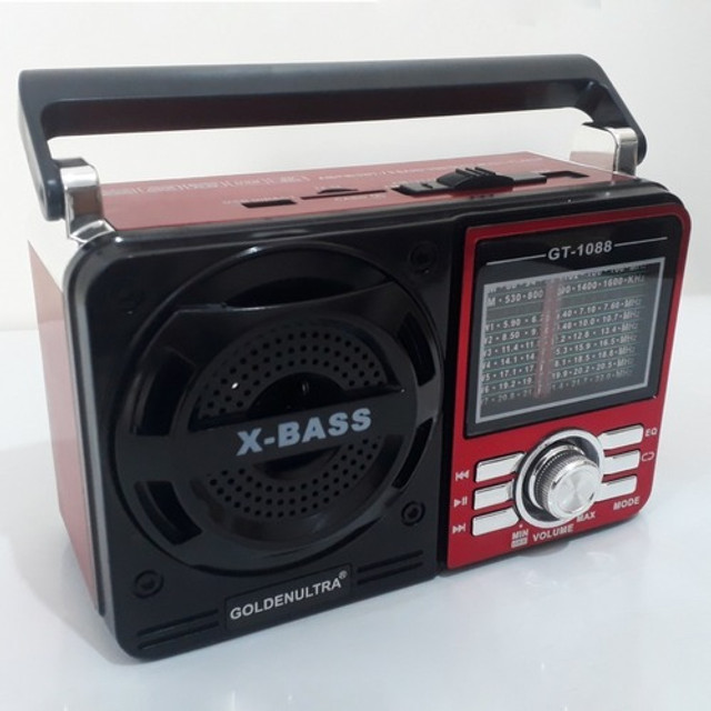 Rádio Antigo Retro Vintage  Fm Am Usb Sd Bateria 