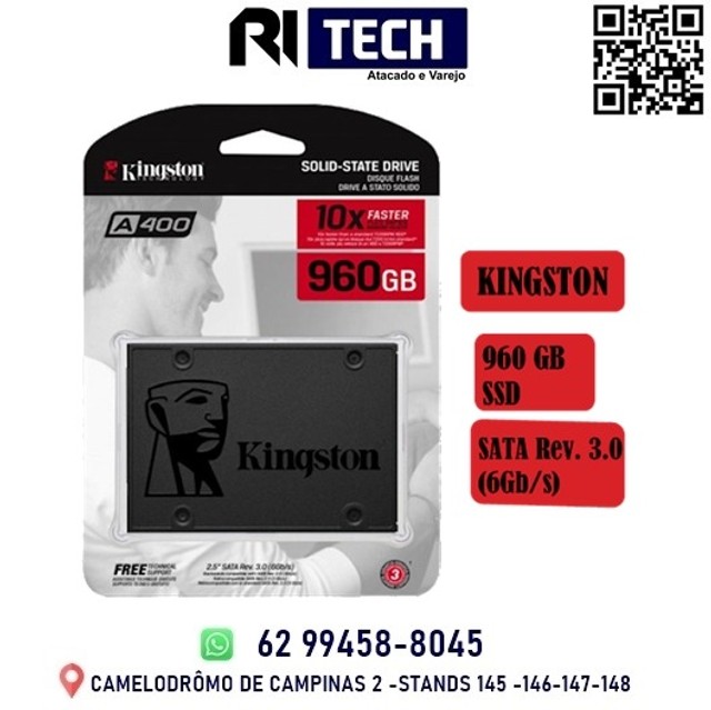 SSD Kingston 960GB A400 Sata III 2.5'