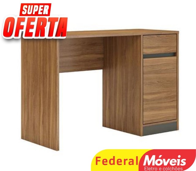 Escrivaninha morada 1 gaveta 1 porta - nova 